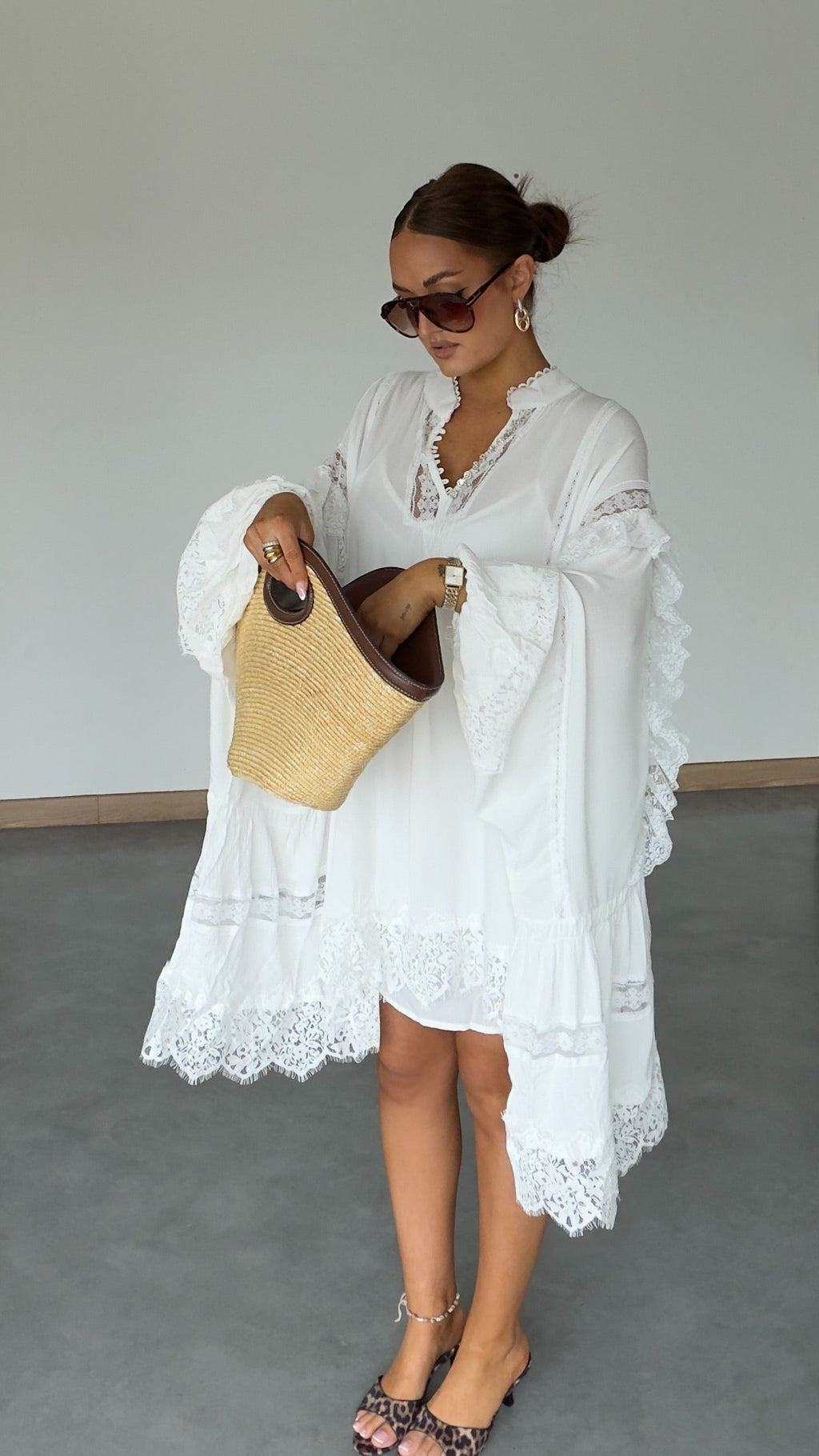 Robe Bohème Dentelle Blanche
