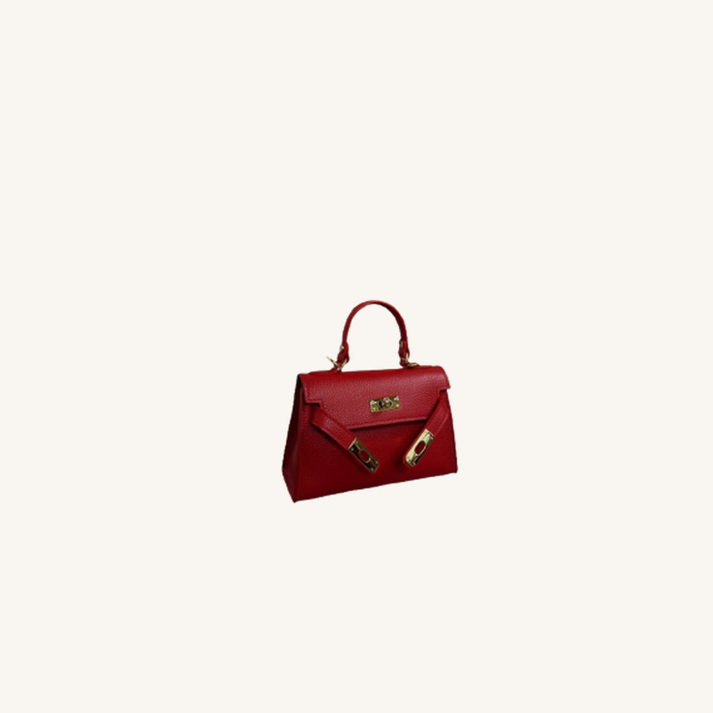 Sac en Cuir H Inspiré Luxe Rouge