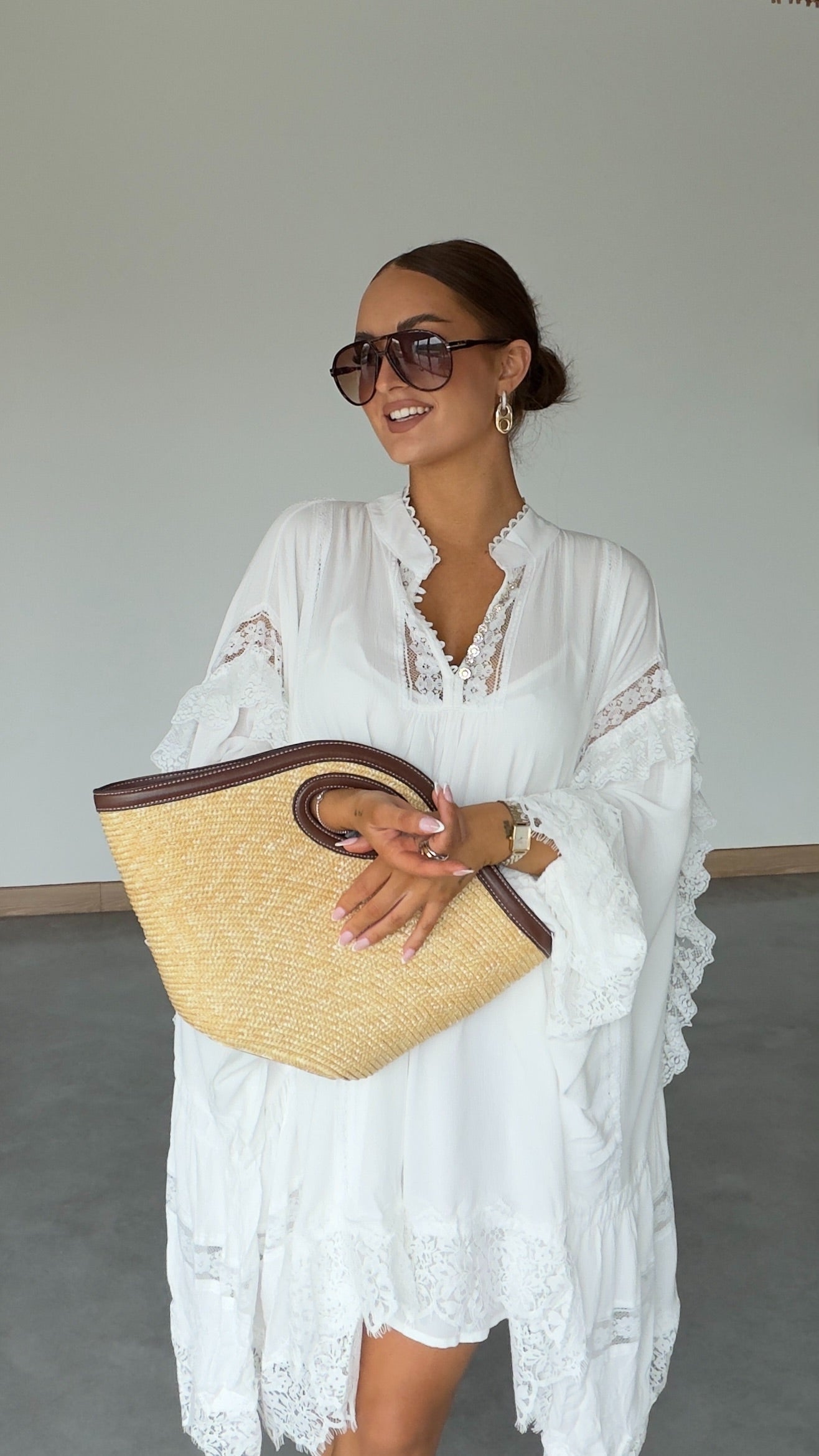 Robe Bohème Dentelle Blanche