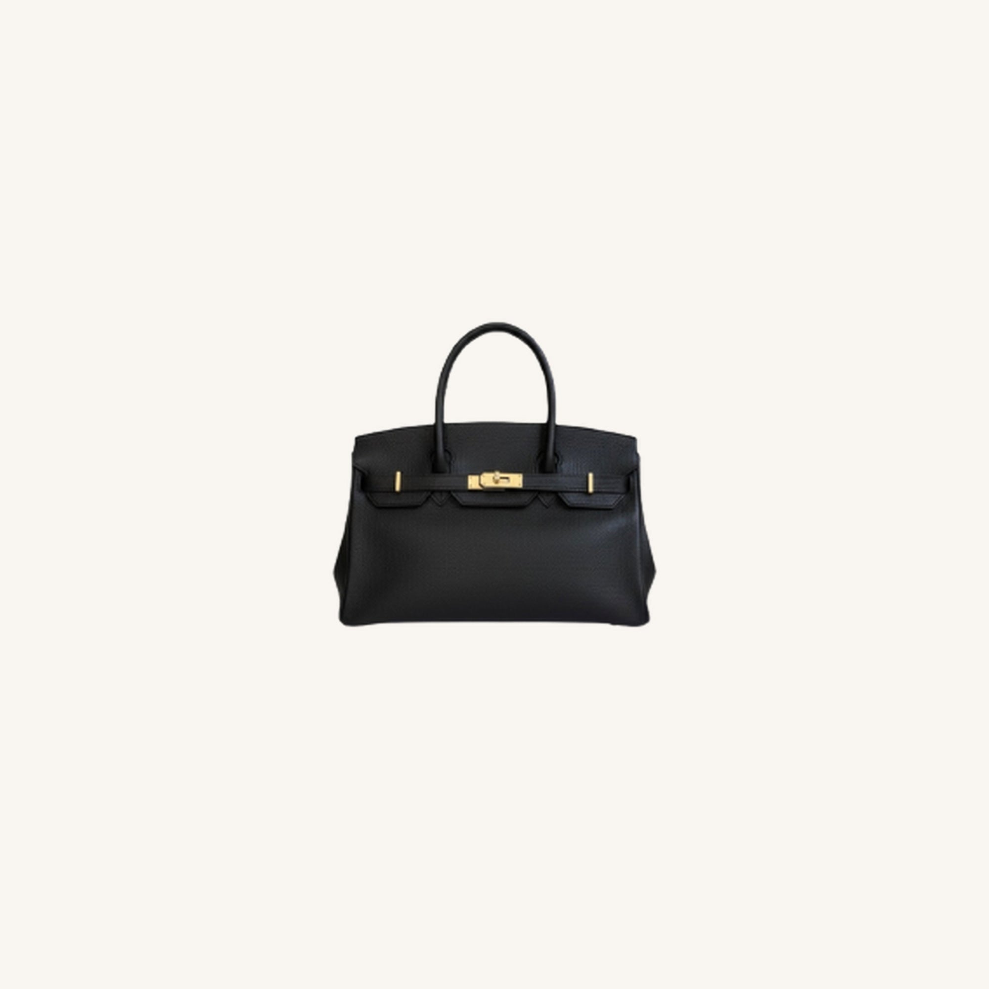 Grand Sac Cabas en Cuir Noir
