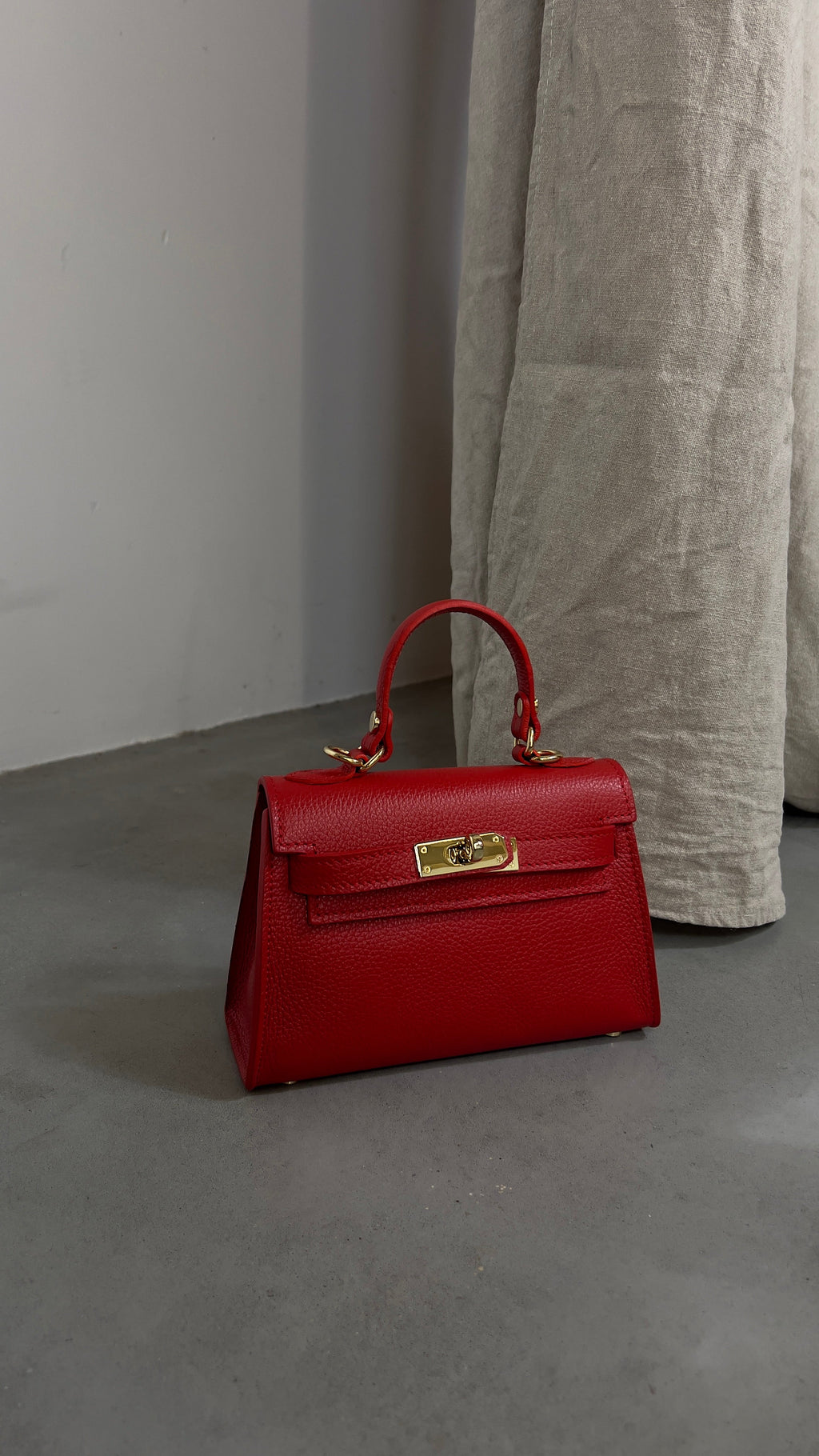 Sac en Cuir H Inspiré Luxe Rouge