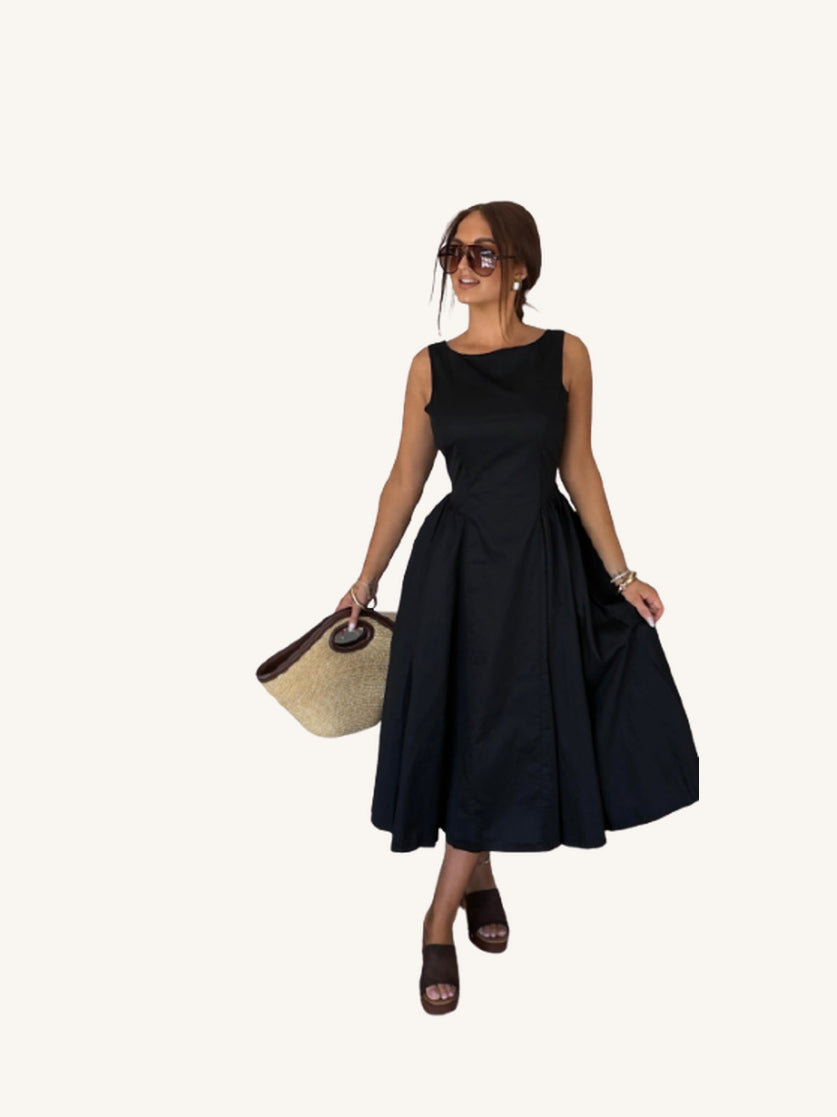 Robe Babydoll Longue Noire